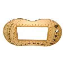 Régua De 3mm Mdf Para Medir Pontos, Tricotar, Tricotar [u]
