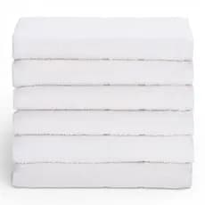 Kit 6 Toalhas Hotel Banho Classic Grande Brancas 306g/m² Macia Premium Alta Durabilidade e Absorção