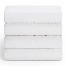 Kit 4 Toalhas Hotel Banho Classic Grande Brancas 306g/m² Macia Premium Alta Durabilidade e Absorção