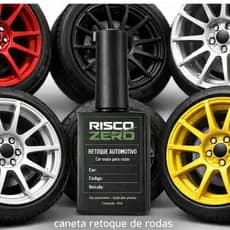 Caneta Tira Risco de Roda Calota Aro Reforma Retoque Tinta Automotiva Reparo de Arranhões