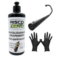 Renovador de Escapamento Moto Preteador de Borrachas Escapamentos Metais Revitalizador Automotivo