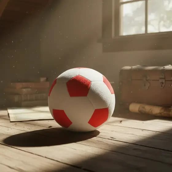 Bola De Pelúcia Velboa Futebol Branca Com Vermelho 20cm