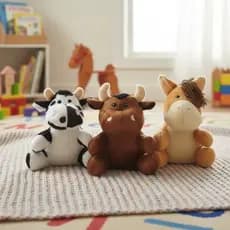 Trio Da Fazendinha Vaquinha Boizinho E Cavalinho