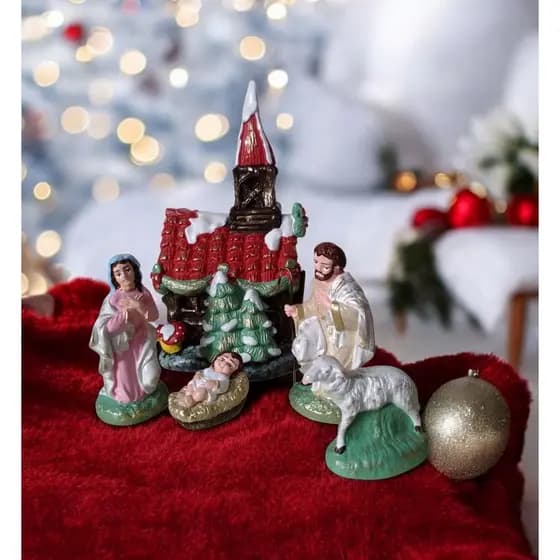 Enfeite  Natal Casinha  Papail Noel/Enfeite Natal Decoração Natalina