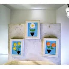 Kit Quadrinhos de parede 3 quadros Decorativo Branco