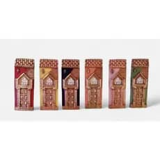 Quadros de Parede Decorativos 6 Casinhas  Quadros Casa c/OURO Quadros EXCLUSIVOS MARROCOS  RARIDADE