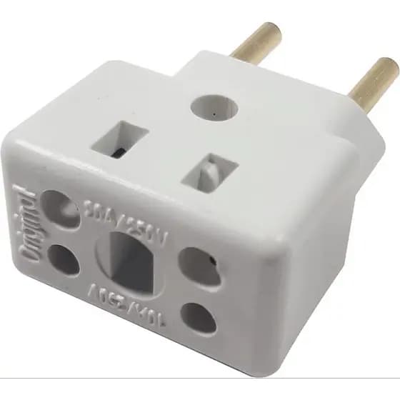 Adaptador de Tomada Universal 10A/20A- 250v Elétrica