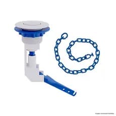 BOTAO ACIONADOR SUPERIOR ABS BRANCO P/CAIXA ACOPLADA ACIONAMENTO SUPERIOR BLUKIT UNIVERSAL