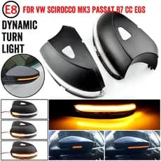 Para VW Passat B7 CC Scirocco Jetta MK6 EOS Sinal Dinâmico De Giro LED De Asa Lateral Indicador De Espelho Traseira Luz Repetidora De Pisca -