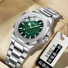 SOMILIA Relógio De Pulso Masculino De Luxo Cronógrafo Luminoso À Prova D'água Para Homens Relógios De Quartzo Aço Inoxidável reloj hombre