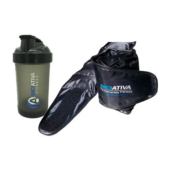 KIT 1 PAR CANELEIRA DE PESO 1KG + 1 COQUETELEIRA PRETA TRANSLÚCIDA 500 ML | Tornozeleira Fitness De Peso Para Pé E Treino De Gluteo Treino Em Casa Academia Treino Musculação Funcional Ginastica