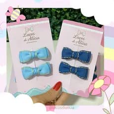 Mini laços no bico de pato Kit de mini laços Par de Laços