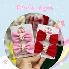 kit de laços de cabelo Luxo Laços para menina