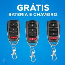 Controle Portão Eletrônico 433MHz | Bateria Inclusa | Pronto para Uso | PPA Garen IPEC JFL