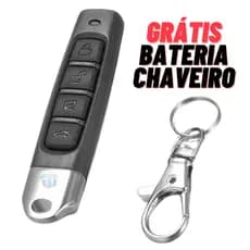 Controle Remoto Universal 433MHz para Portão | Kit com Chaveiro e Bateria Inclusa | Compatível PPA Garen JFL