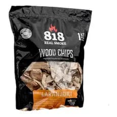 Wood Chips Laranjeira 1kg Defumar Lasca De Lenha Bbq Churras