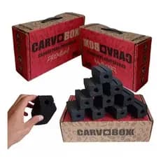 Caixa De Carvão Para Churrasco 5kg Gourmet Bbq Brasa Premium