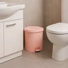LIXEIRA CESTO DE LIXO RATTAN 15 LITROS TAMPA E PEDAL BANHEIRO LAVABO ESCRITORIO QUARTO DO BEBE