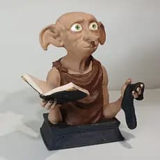 Busto Elfo Dobby Harry Potter Action Figure Hogwarts Boneco de Decoração Bruxo J. K. Rowling Feitiço