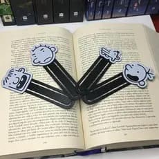 Marcador de Páginas Diário de Um Banana Marca Texto Cadernos Revistas Jeff Kinney Greg Heffley Livro