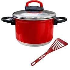 Panela Caldeirão de Alumínio N° 16 + Espátula de Brinde - Ideal para o dia a dia