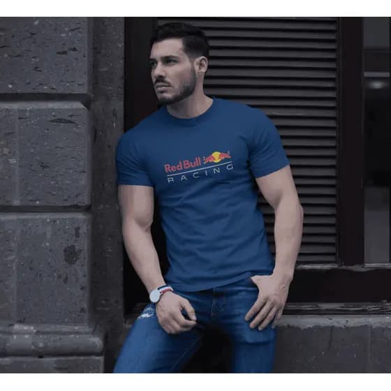 camiseta masculina premium red bull reforço no ombro 100% algodão envio rapido