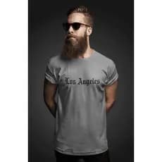 Camisa masculina premium los angeles Streetwear roupa masculina 100% algodao envio imediato