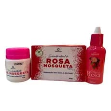 Kit Cuidados Com A Pele Rosa Mosqueta 3 Itens