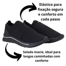 Tênis Meia Sem Cadarço Action Flex Original Com Elástico