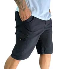 Bermuda Masculina Cargo 6 Bolsos Òtimo Preço Cores Preta ,Verde ,Cinza Chumbo e Vinho