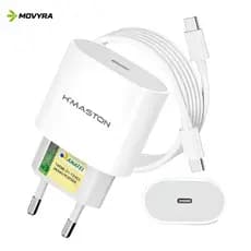 Carregador iPhone 30W Turbo USB-C ou Lightning | Carga Rápida