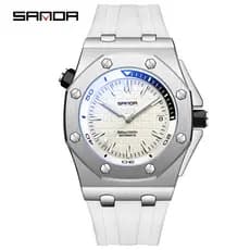 SANDA 7032 Relógios Masculinos Moda Casual Relógio De Pulso De Quartzo Para Homem-5