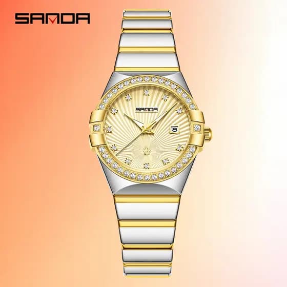 SANDA 1147 Relógios Elegantes De Quartzo Para Mulheres Vintage Feminino Relógio De Pulso À Prova D'água Moda Negócios-31