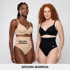 kit 2 calcinhas de cos alto -cinta Reduz barriga - cós alto-moda íntima - FITNESS