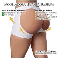 calcinha empina e modela natural aumenta  glúteo  BUMBUM FERFEITO-Roupa íntima