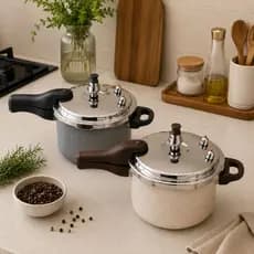 Panela de Pressão 4.5L Cerâmica Moderna Fogao Induçao Antiaderente Fechamento Externo