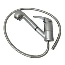 Torneira Com Ducha de Mangueira 1,10m Monocomando Quente e Frio Para Bacanda (mesa) de Cozinha Luxo