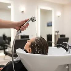 Torneira Ducha com Mangueira de 1,10m Monocomando Quente e Frio em Aço Inox Para Lavatório Salão de Cabelereiro