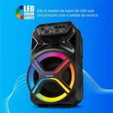 Caixa Amplificada Cm-400-l 400w Rms Preta Mondial Bivolt Preto