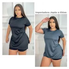 Kit 2 Blusas Academia Feminina Tapa Bumbum Mullet LISA