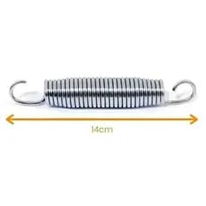 Kit 20 Molas Galvanizadas 14cm para Cama Elástica Nacional 1,40m, 1,83m, 2,30m Trampolim Pula Pula Playground