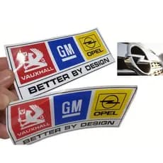 ADESIVO DECORATIVO VAUXHALL OPEL GM - CHEVROLET ( P/COLAGEM LATARIA OU VIDRO) CORSA, KADETT, ASTRA..