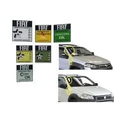 ADESIVOS SELOS CONTROLE DE QUALIDADE FIAT - LINHA A PARTIR DE 1999
