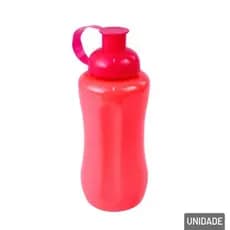Garrafa de Plastico 600ml Squeeze Neon Rosa