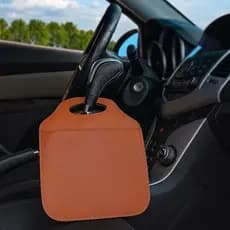 Lixeira Para Carro Universal Couro ecologico, Encaixe Câmbio, elegante.