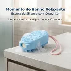 Porta Sabão Escova Para Banho,Esponja Bucha De Silicone