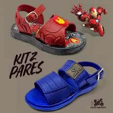 Kit 2 Pares Sandalia Baby Menino Personagens + Sandália Baby Apuana Papete Masculino