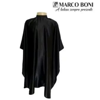 Capa de Corte Adulto Cetim Marco Boni Barbeiro Cabeleireiro BarberShop
