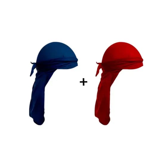KIT 2 DURAG WAVES Bandana Durag Preta Touca 360waves Dureg Hiphop Rapper