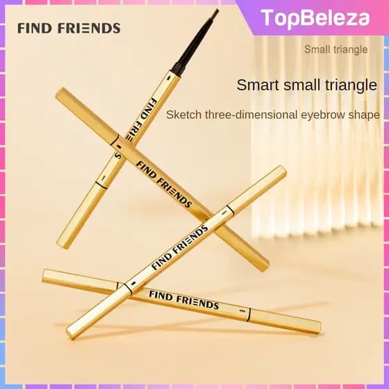 Lápis de Sobrancelha FIND FRIENDS, Especial para Maquiagem, Extremamente Fino, Refil para Realçar Sobrancelhas,